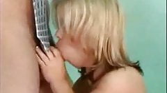 Blonde Midget fuck a hat man