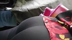 Candid ass tight airplane