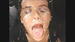 open your mouth and take your load with your tongue out 2