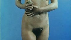 Christina Lindberg. Beautiful girls show their hairy bush