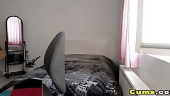 Cute Chick Plays with Her Tight Pussy