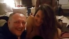 Wife BBC Double Penetrated Husband Watching