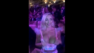 Hot girl flashing at wedding