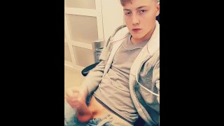 Young British Guy Moaning And Wanking