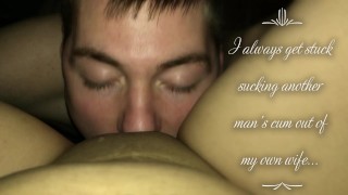 Eating The Neighbors Cum Out Of My Wife – Cuckold Creampie Cleanup