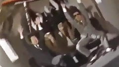 Female extra’s full view of panties scene