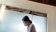 Gets erection then huge cumshot while getting waxed