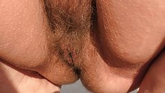 Hairy mature on the beach (part 2)