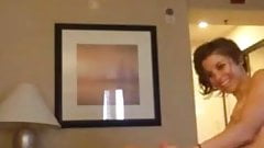 Boyfriend cums twice but girlfriend fucked him