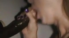 Happy wife & bbc at gloryhole cim