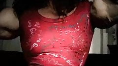 Female body-builder with incredibly tasty huge clit!