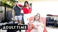 Railing My Big Tit Blonde Teacher with My Sexy Stepmom