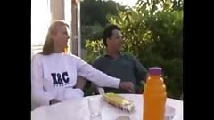 Swingers having fun in front of friends