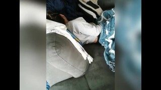 Sexy horny caught masturbating!