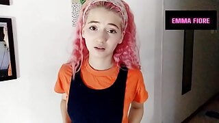 The babysitter sucks my cock and i cum in her mouth POV