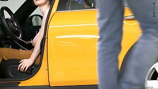 big natural, saggy tits exposed in public