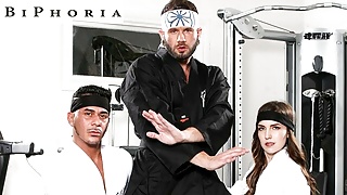 BiPhoria – Karate Master Trains Students In Cobra Bi