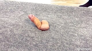 Girlfriend Jerks Dick On Milking Board