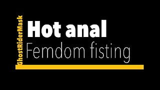 Hot femdom anal fisting