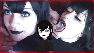 Hot goth gets a Massive cumshot on face – Mavis Cosplay