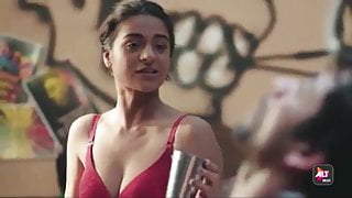 BRUNETTE INDIAN BEAUTY IN HER RED BRA