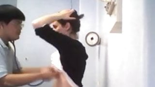 Doctor takes the tits out of a patient