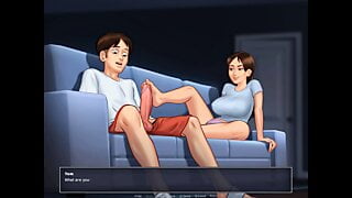 Summertime Saga: Stepbrother Caught His Stepsister Watching Porn And Masturbating – Ep103