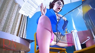 Stupid secretary shreds paper in the office. The paper is jammed in the machine. 2 1