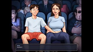 Summertime Saga: Stepbrother Fingers His Stepsister In The Cinema-Ep132