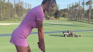 BIG TITS Blonde TEEN Gabbie Carter Hits A Hole-In-One