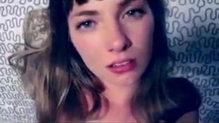 Horny girl gets fucked and cummed on her face by a emo guy