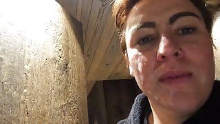 CUM WALK in hotel after 27 loads of cum