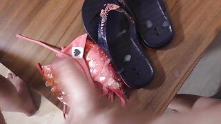 footjob in air plane