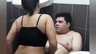 Fuck in Toilet Cum on ass