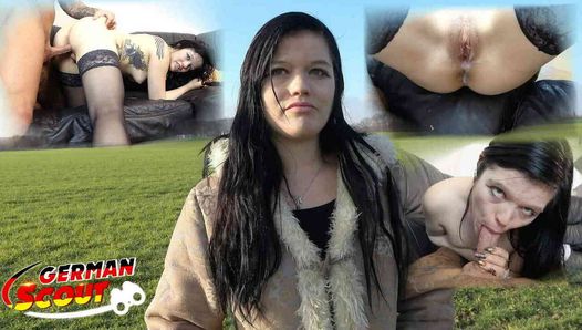 GERMAN SCOUT – BERLIN GOTH GIRL DOREEN PICKED UP AND FUCKED HARD